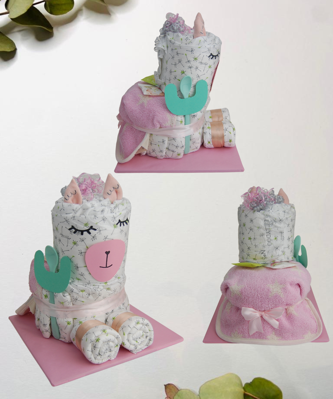 Plenkový dort Lama - v barvě dle vlastního výběru